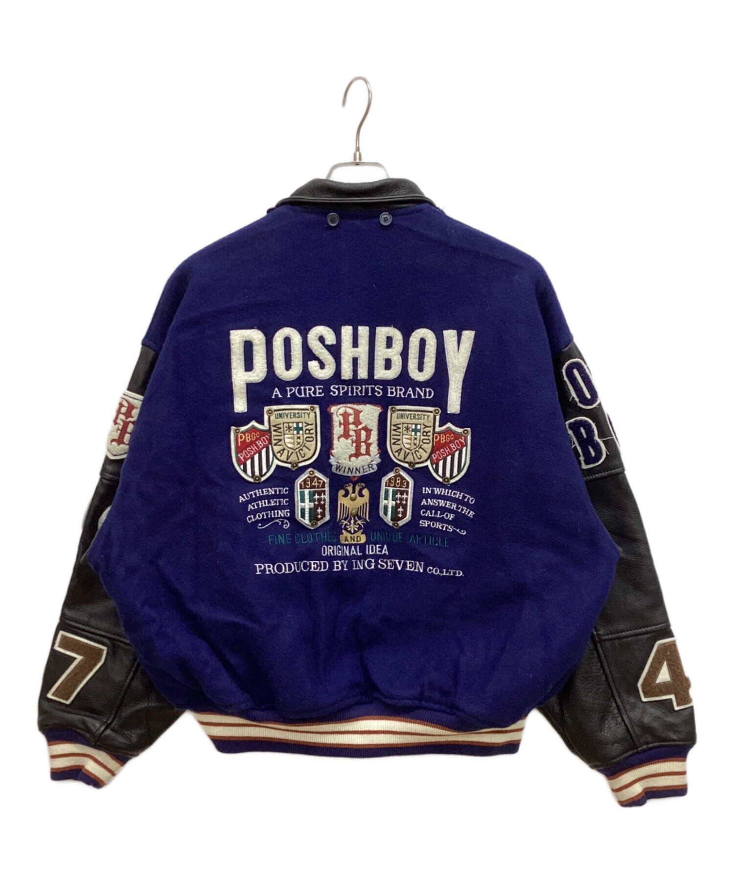 中古・古着通販】POSH BOY (ポッシュボーイ) 80'sオールドレザーウール