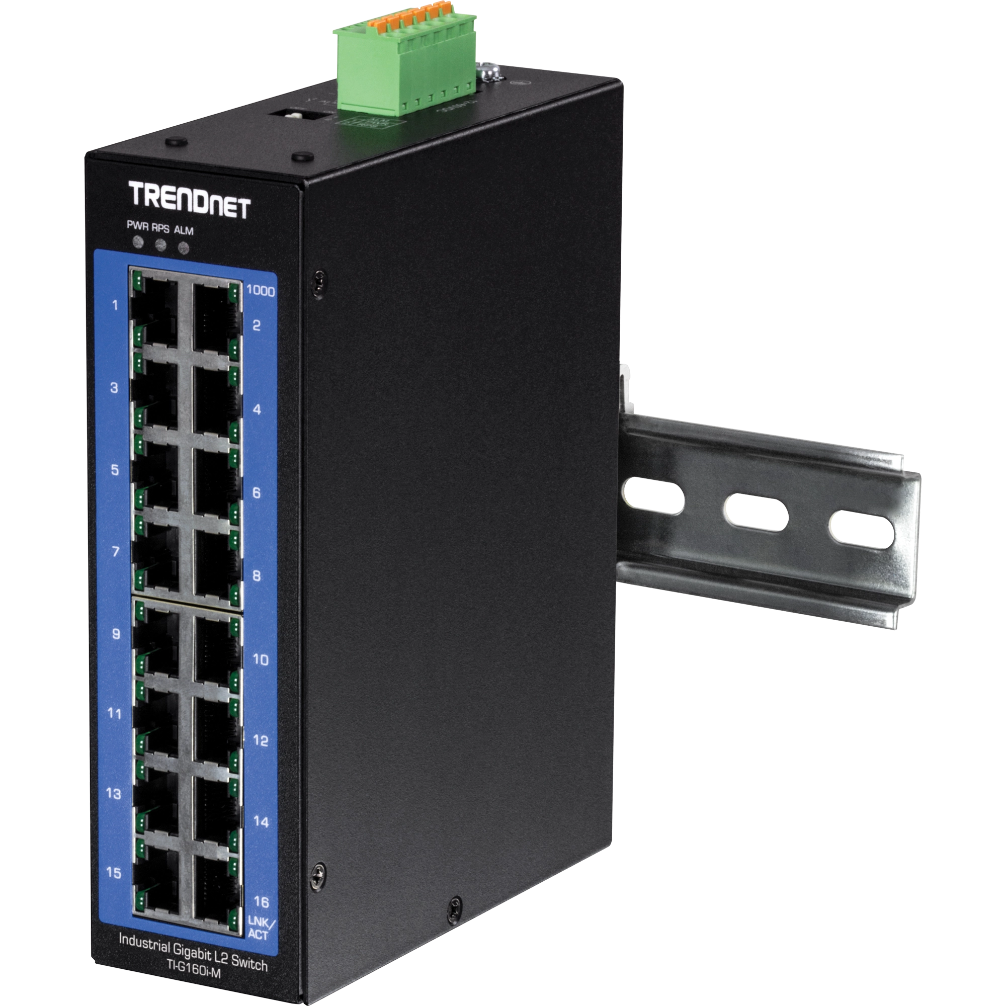 16-Port Industrial Gigabit L2 Managed DIN-Rail Switch | TRENDnet