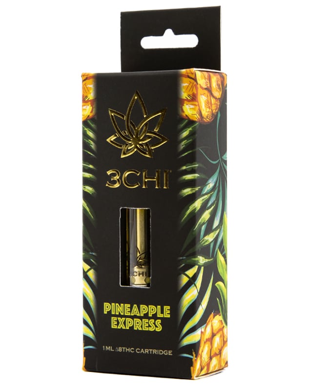 3 CHI Delta 8-THC 1ml Vape Cartridge 1000mg- Pineapple Express