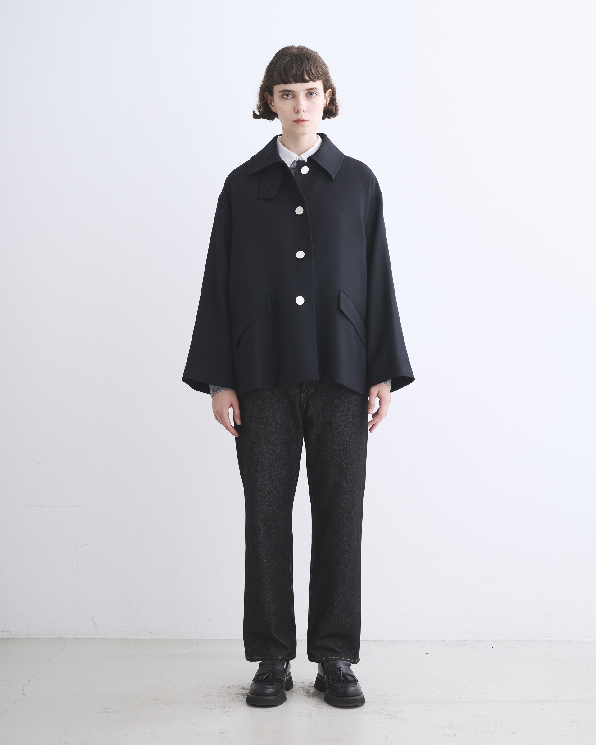 LINTON SHORT リントン ショート｜ネイビー｜ウィメンズ｜コート