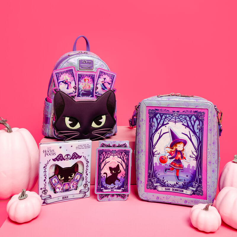 Loungefly Hocus Pocus Tarot Card Dani & Binx Iridescent Crossbody