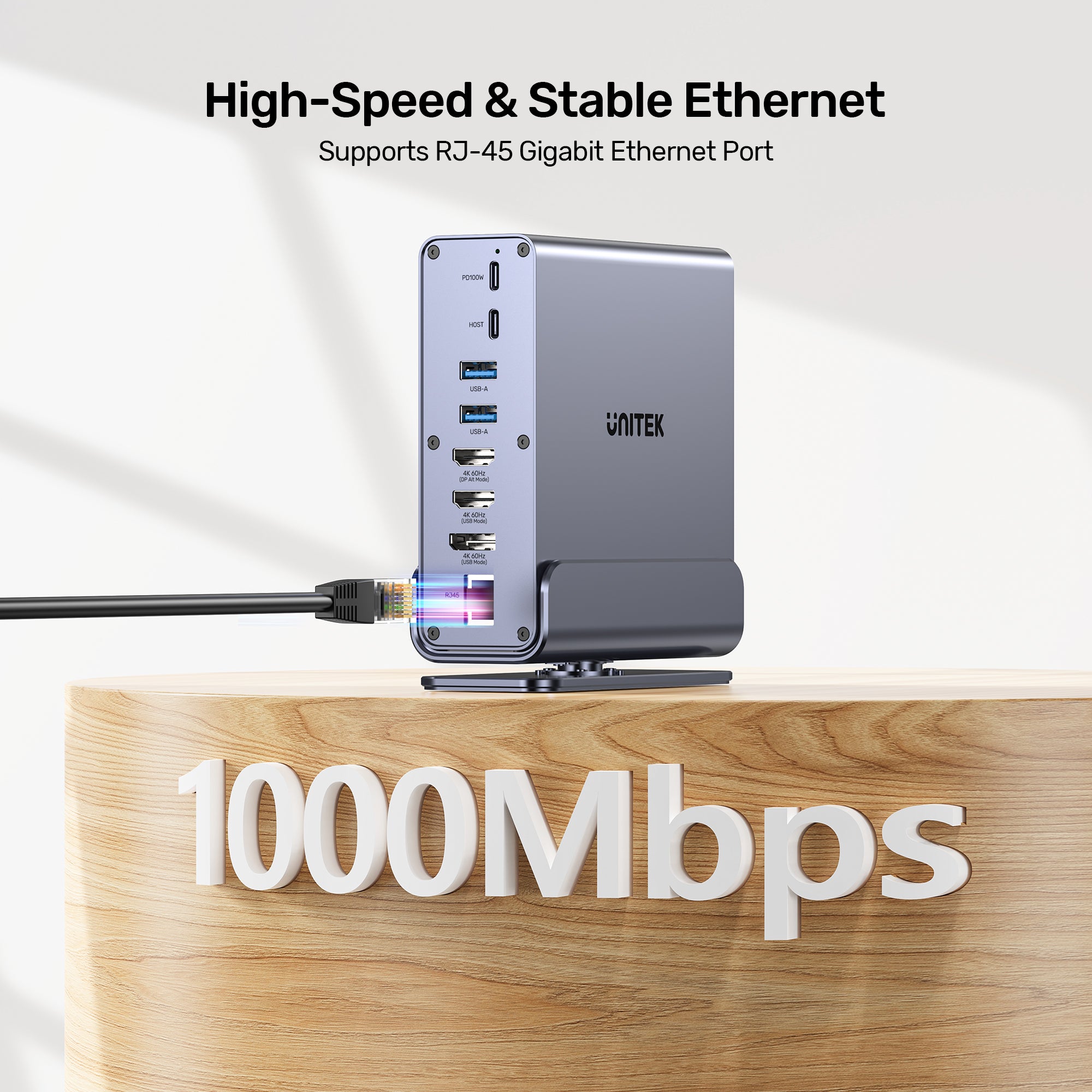 ユニバーサル DisplayLink トリプル 4K ドッキングステーション | UNITEK