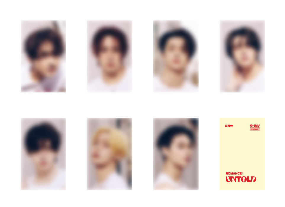 ENHYPEN 2nd Studio Album『ROMANCE : UNTOLD』ストア別購入特典絵柄