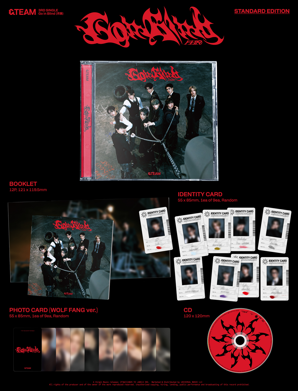 &TEAM 3rd SINGLE「Go in Blind (月狼)」 予約開始！ - &TEAM