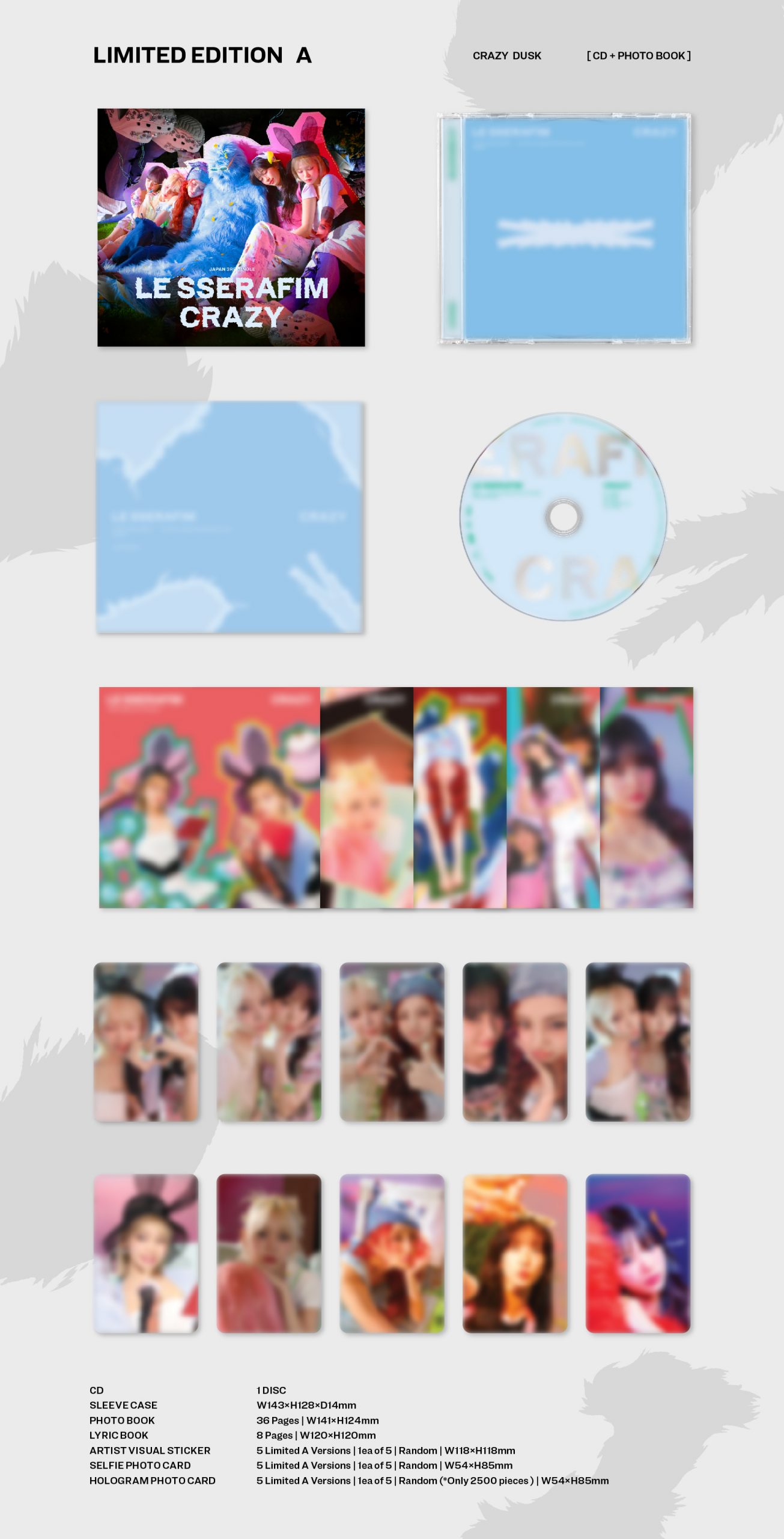 LE SSERAFIM 日本3rdシングル 'CRAZY' 予約発売開始！ - LE SSERAFIM