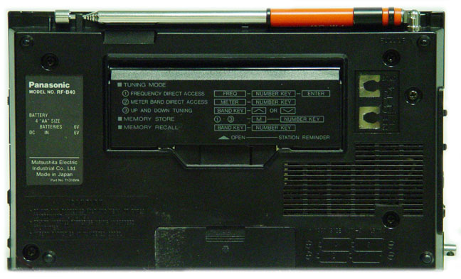 Panasonic RFB40, Panasonic RF-B40 shortwave receiver