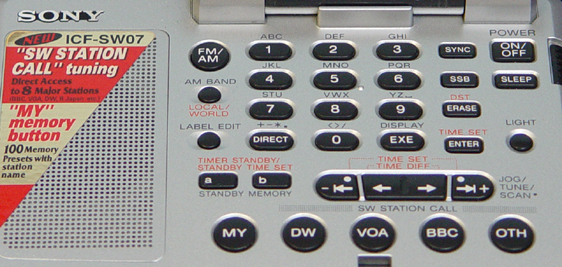 Sony ICF-SW07 Shortwave Radio ICFSW7
