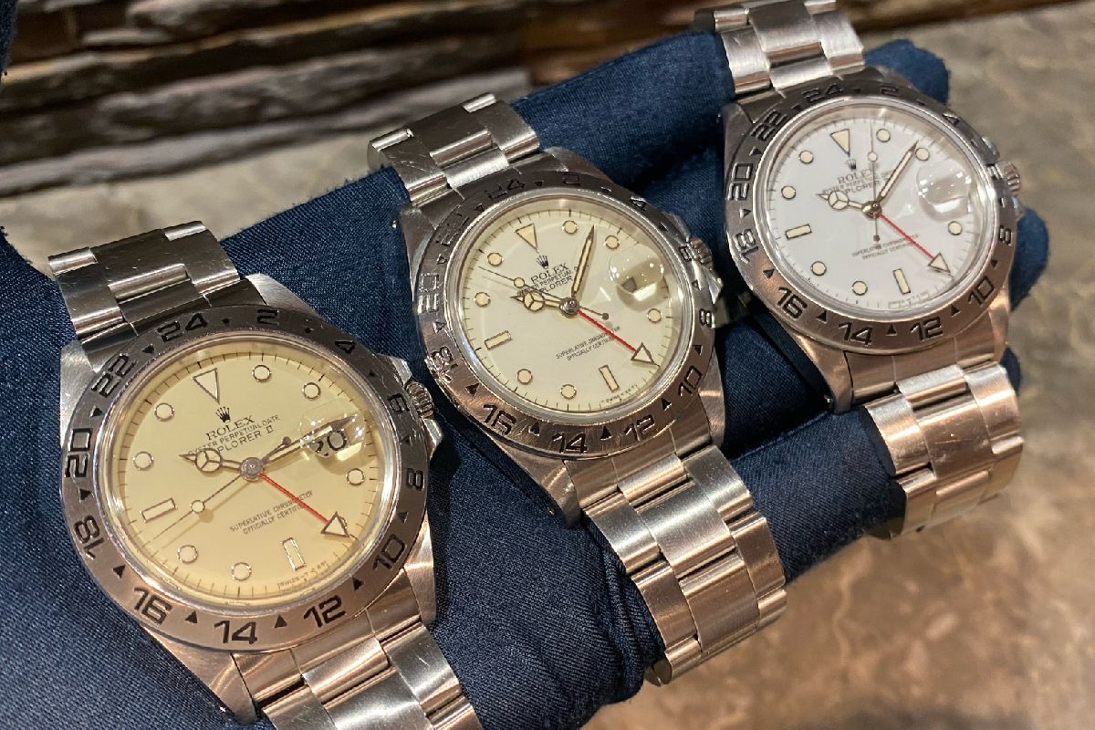 大人気エクスプローラーII 濃厚アイボリー！ ロレックス 16550