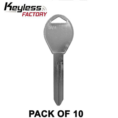 10 x DA34 - X237 - Nissan - Infiniti - Metal Key Blank (10 PACK