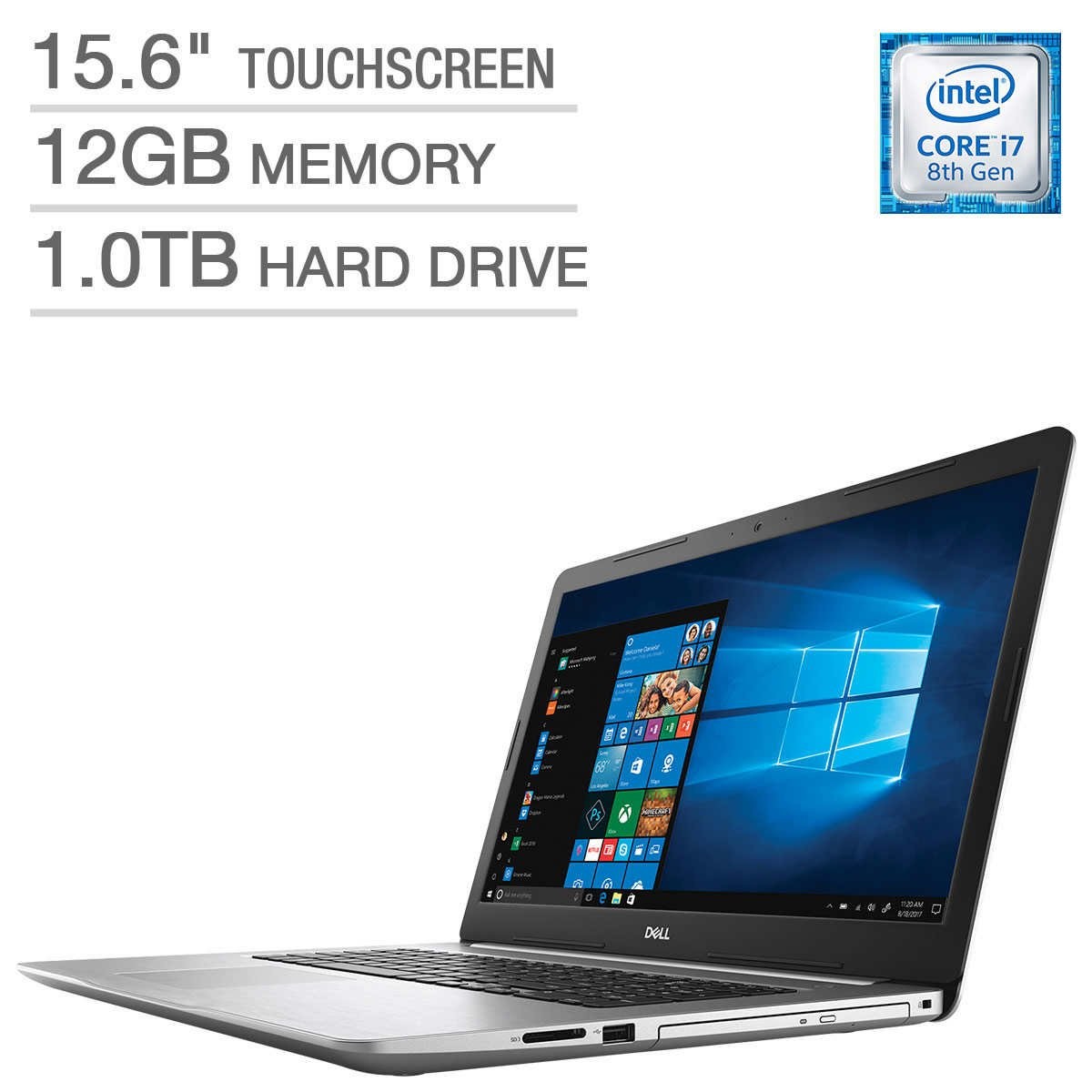 Dell Inspiron 15 Intel Core i7-8550U 12GB 1TB HDD 15.6