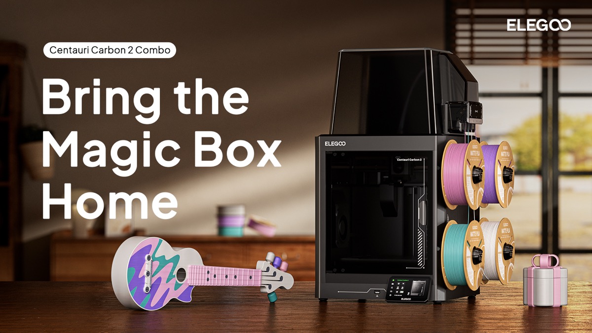 Elegoo debuts Centauri Carbon 2 Combo, an enclosed multicolor 3D