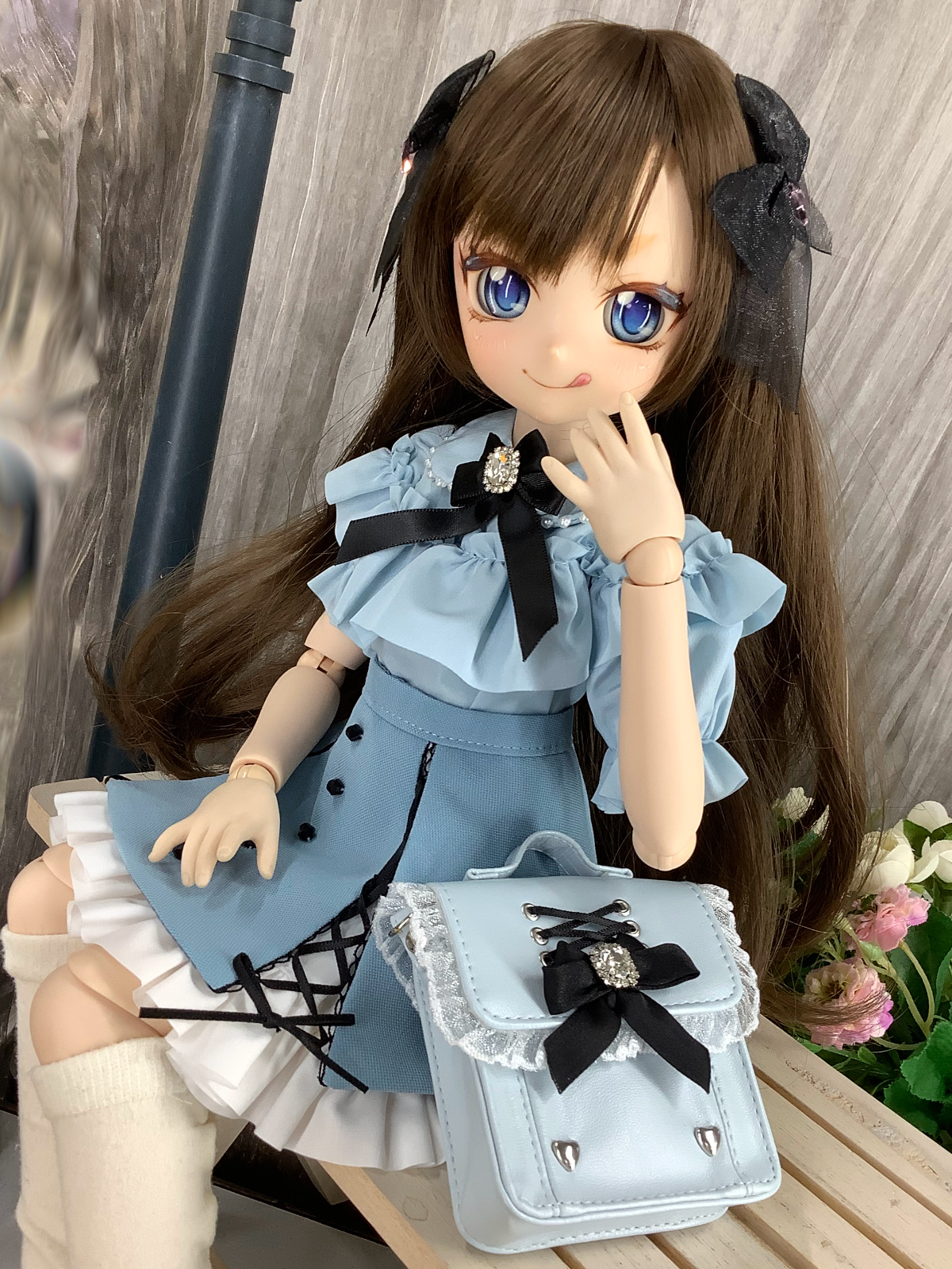 9月新作ドレス発表会】「小悪魔ワンピセット（水色）・ミニ」のご紹介