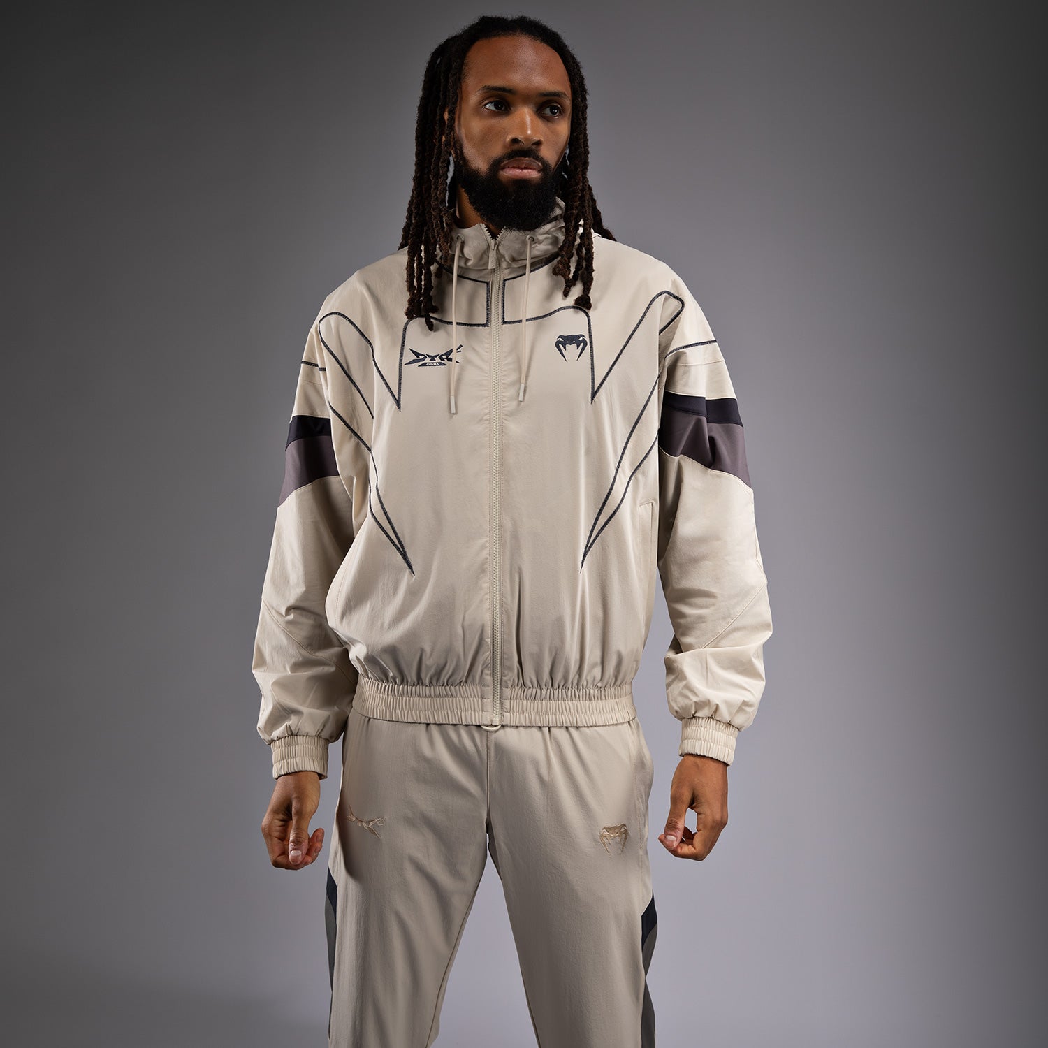 Venum x DTR Fight Attack 90 Tracksuit Jacket - Off-White - Venum