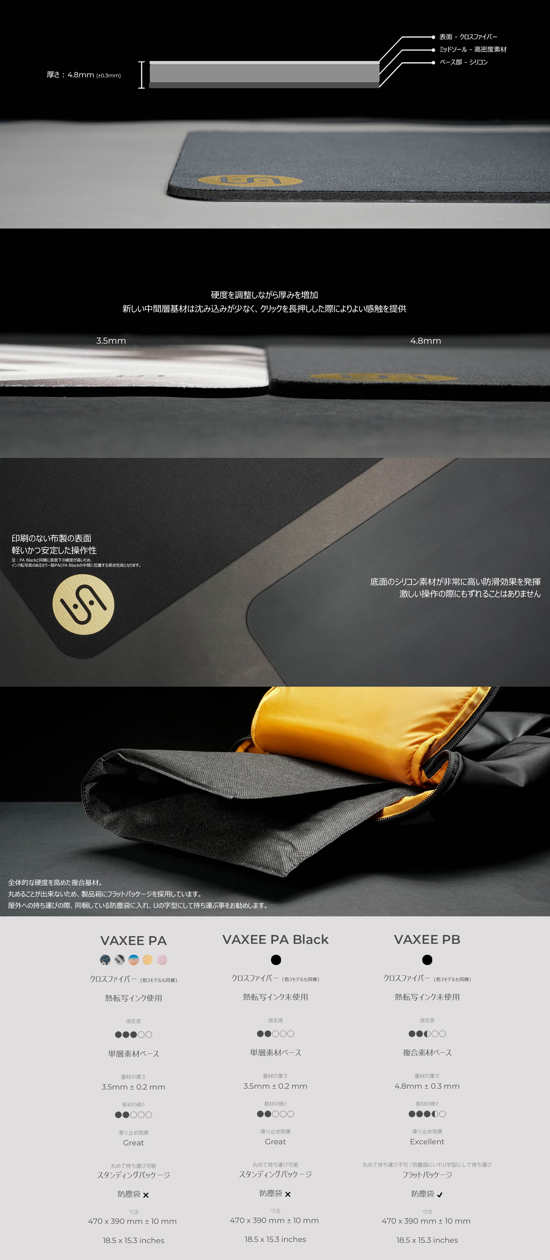 Vaxee PB2023 ,PA black Artisan99式midXXL Vaxee PB2023 ,PA black