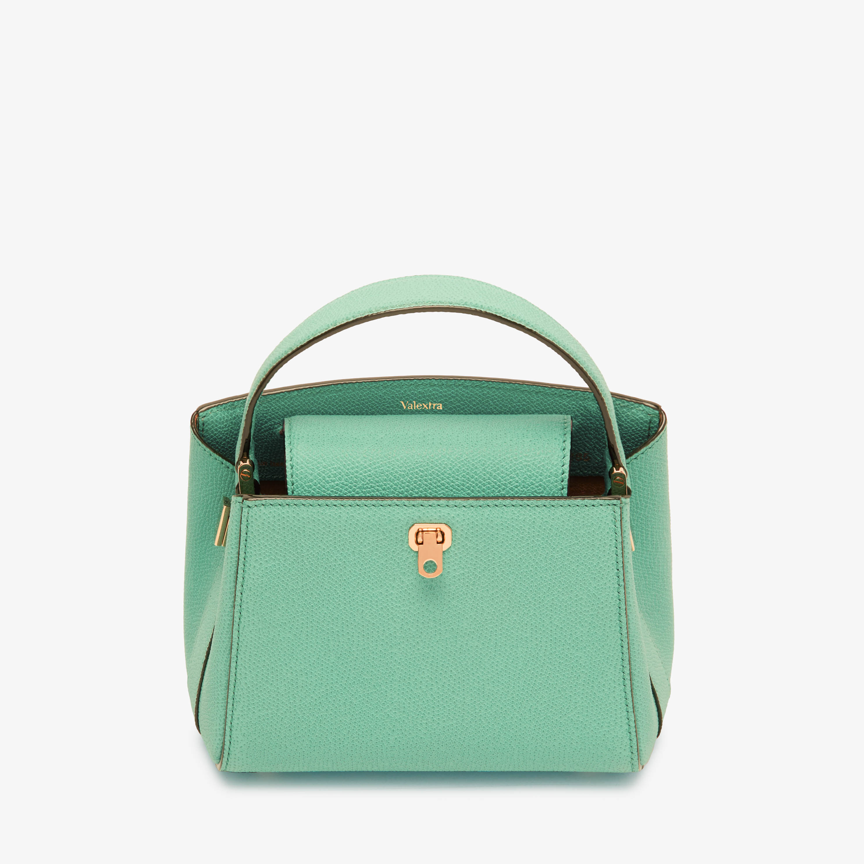 Aqua green Leather mini bag | Valextra Brera