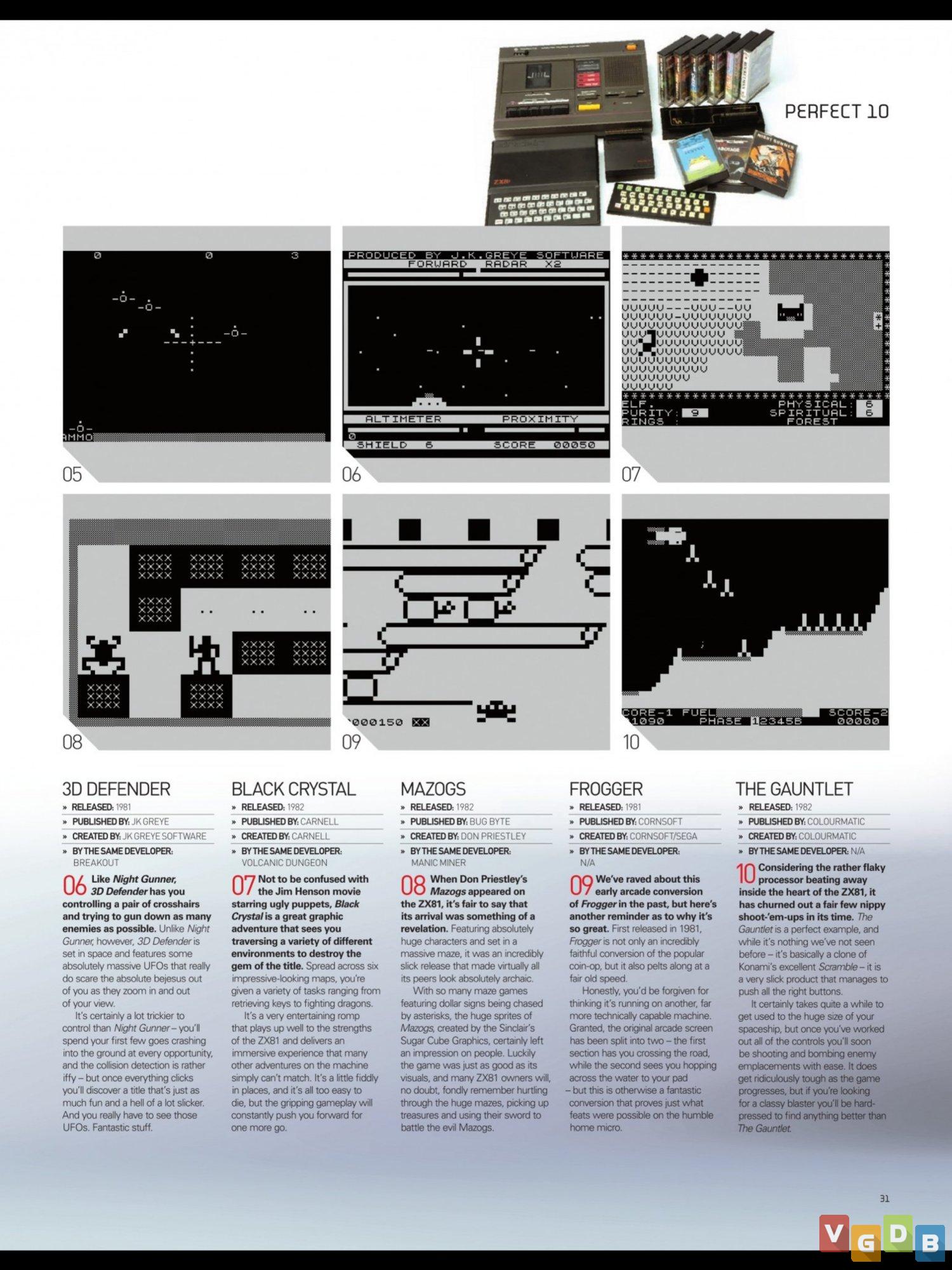 Sinclair ZX81 - VGDB - Vídeo Game Data Base
