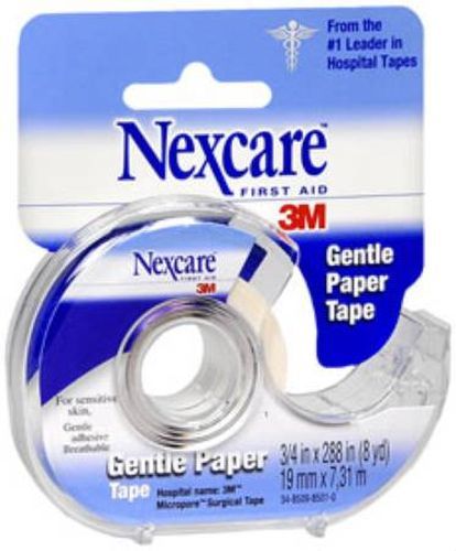 3M Nexcare Gentle Paper Tape, 3/4 inch x 8 Yards, White - 789