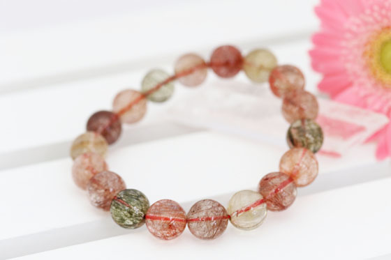 福禄寿（ミックスルチルクォーツ）｜パワーストーン ブレスレット