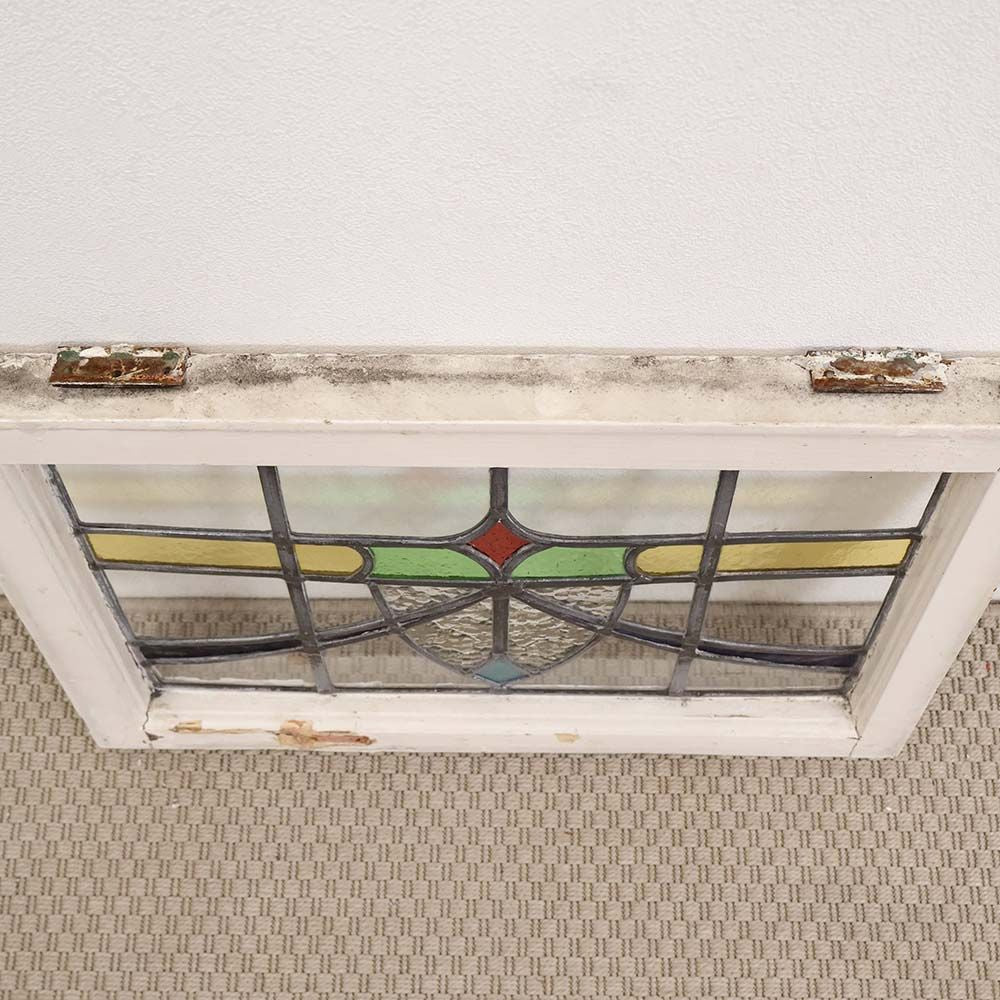 色使いが魅力の英国アンティークステンドグラス（アンティーク枠