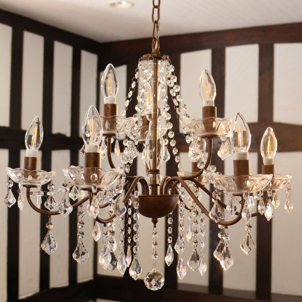 ゴージャスな雰囲気が美しい シャンデリア9灯 OR1-OP-005-6+3AT