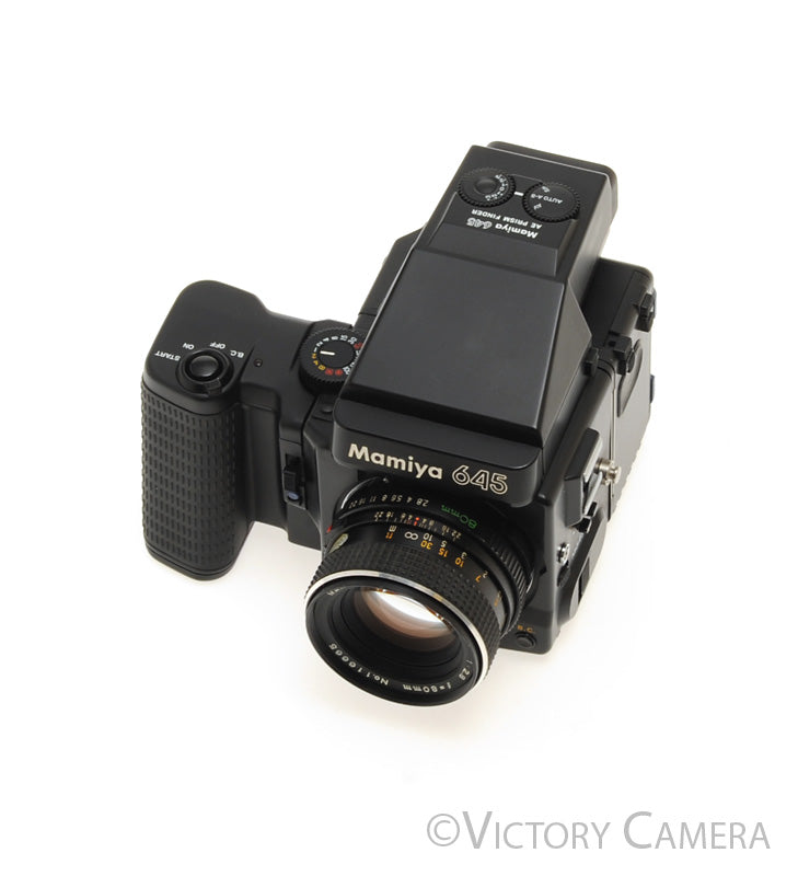 Mamiya 645 Super Medium Format Film Camera w/ AE Finder 80mm Lens [EXC