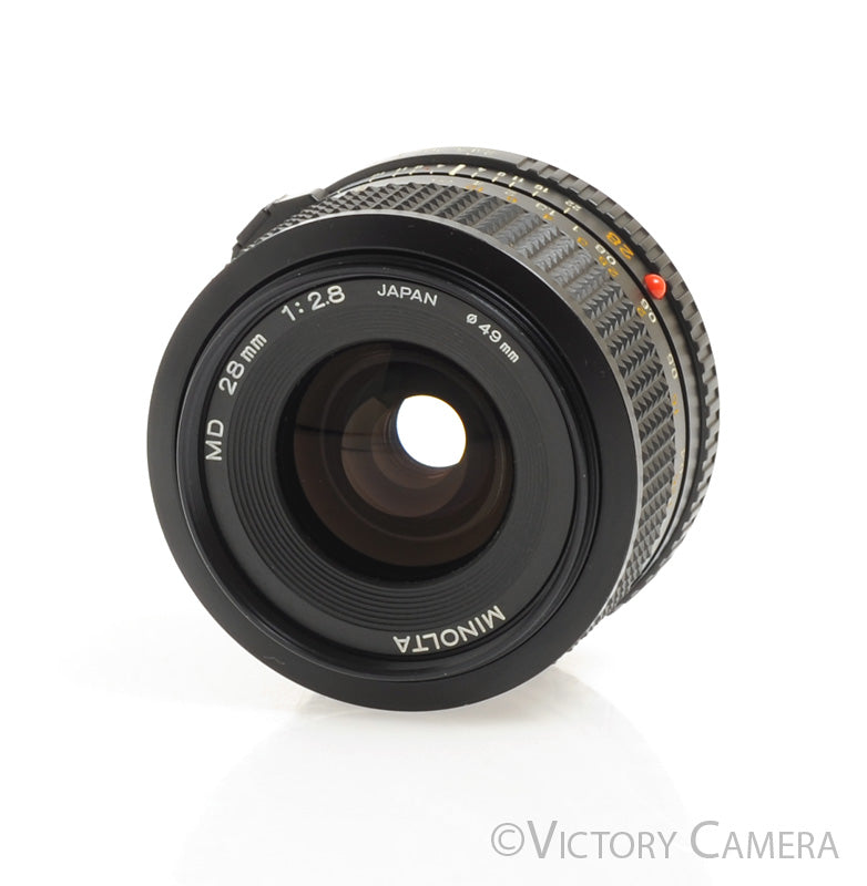 Minolta MD 28mm f2.8 Wide Angle Prime Lens -Clean- [EXC]