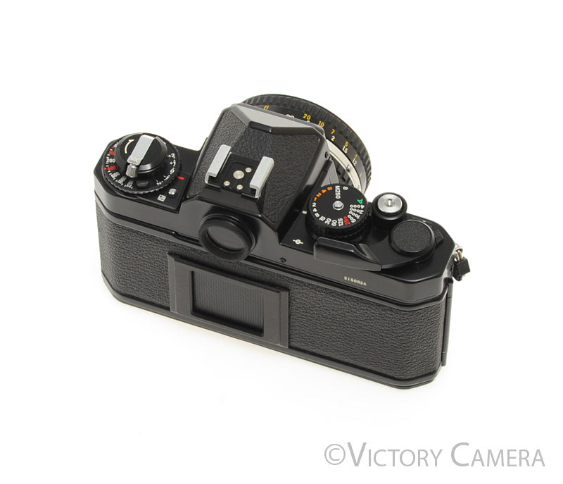 Nikon FE-2 FE2 Black 35mm Camera with 50mm f1.8 AI-s Lens -New Seals-