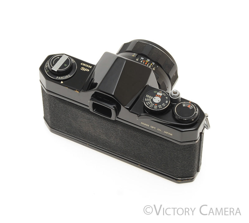 Pentax Spotmatic SP Black 35mm Film Camera 55mm f1.8 Lens -no meter- [
