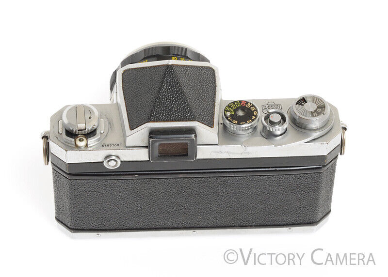 Nikon F Early 1960/61 64xxx w/ 50mm f2 Lens, Eye Level Finder -Good Se