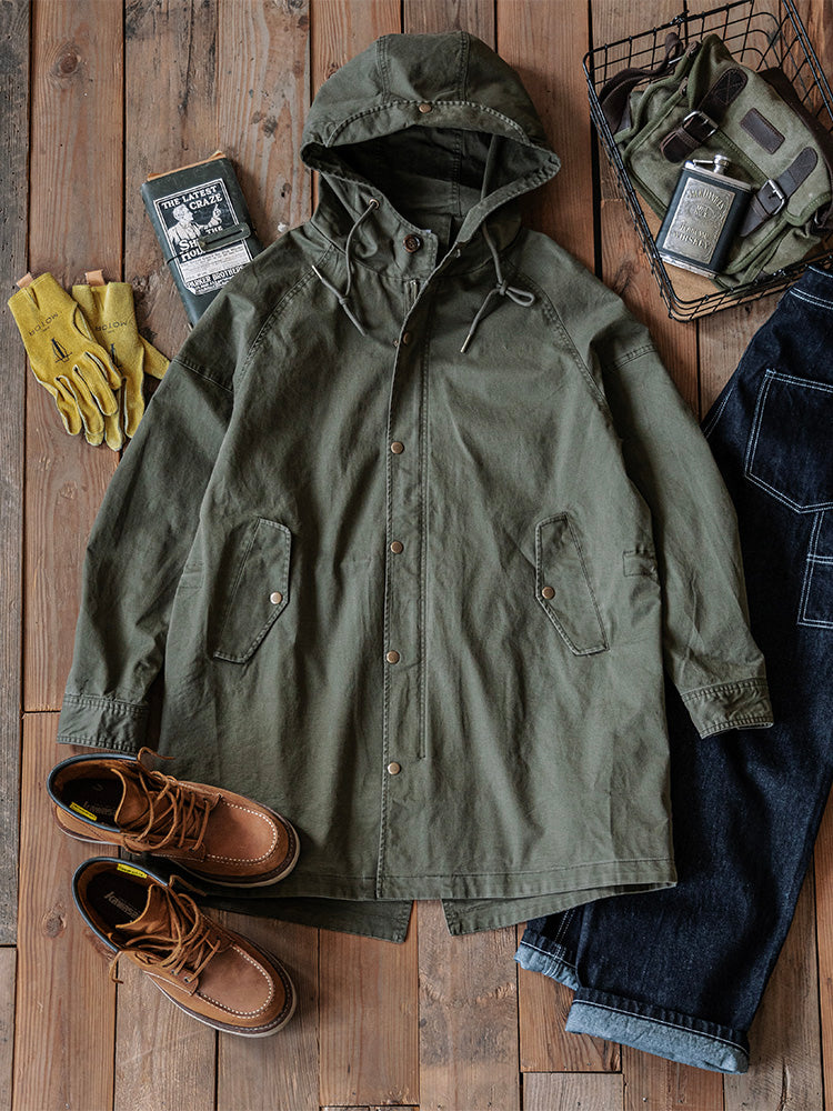 Hooded Fishtail Parka Vintage-Inspired M-1951 Field Jacket – Vikokos