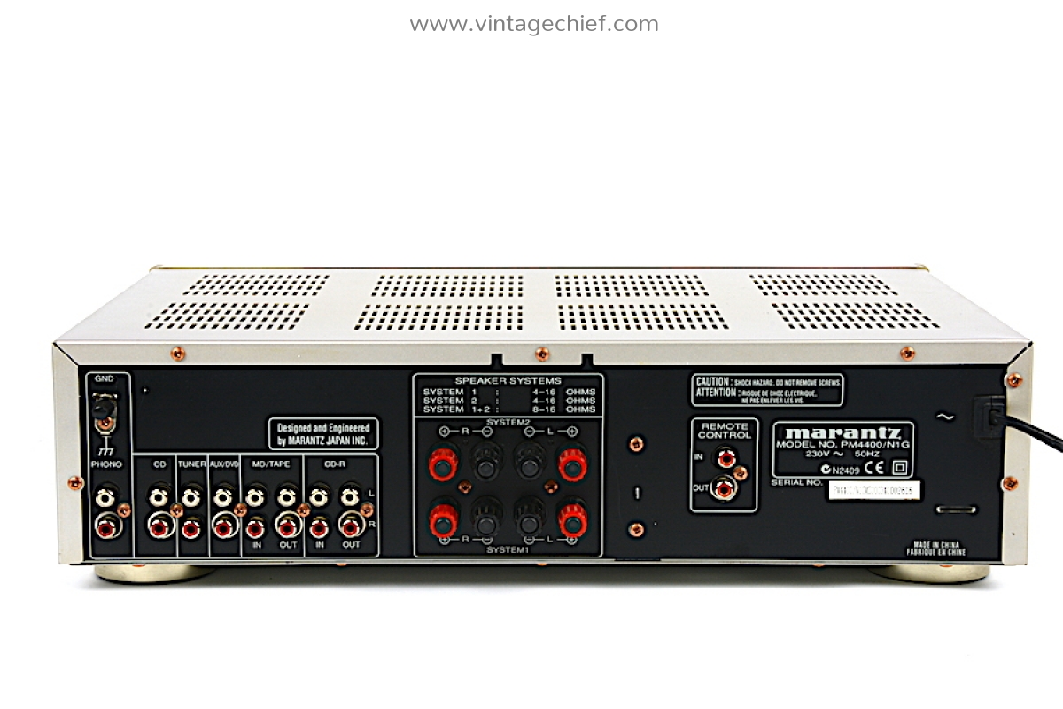 Marantz PM4400 OSE Amplifier - Champagne - Phono