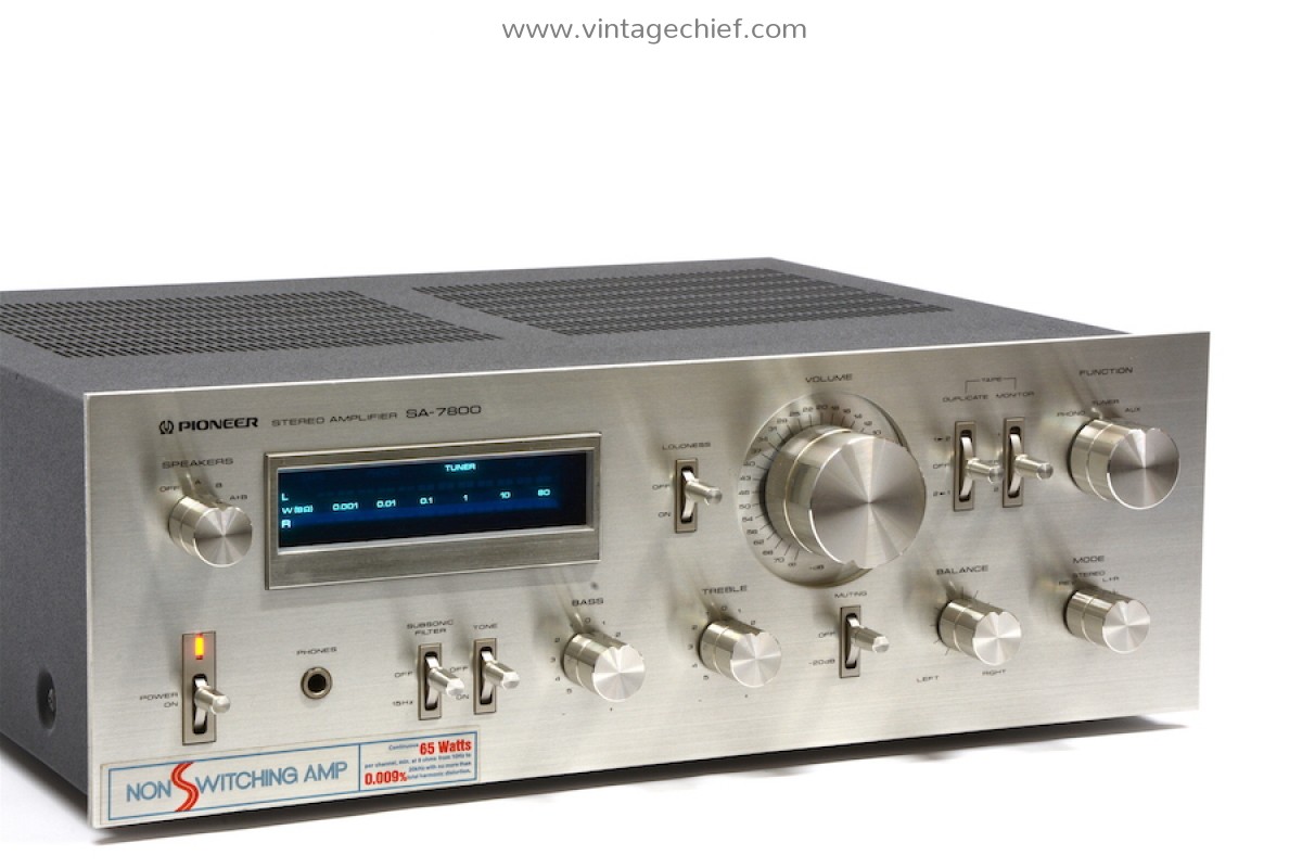 Vintage Pioneer SA-7800 Amplifier | Blue Line Series | Serviced