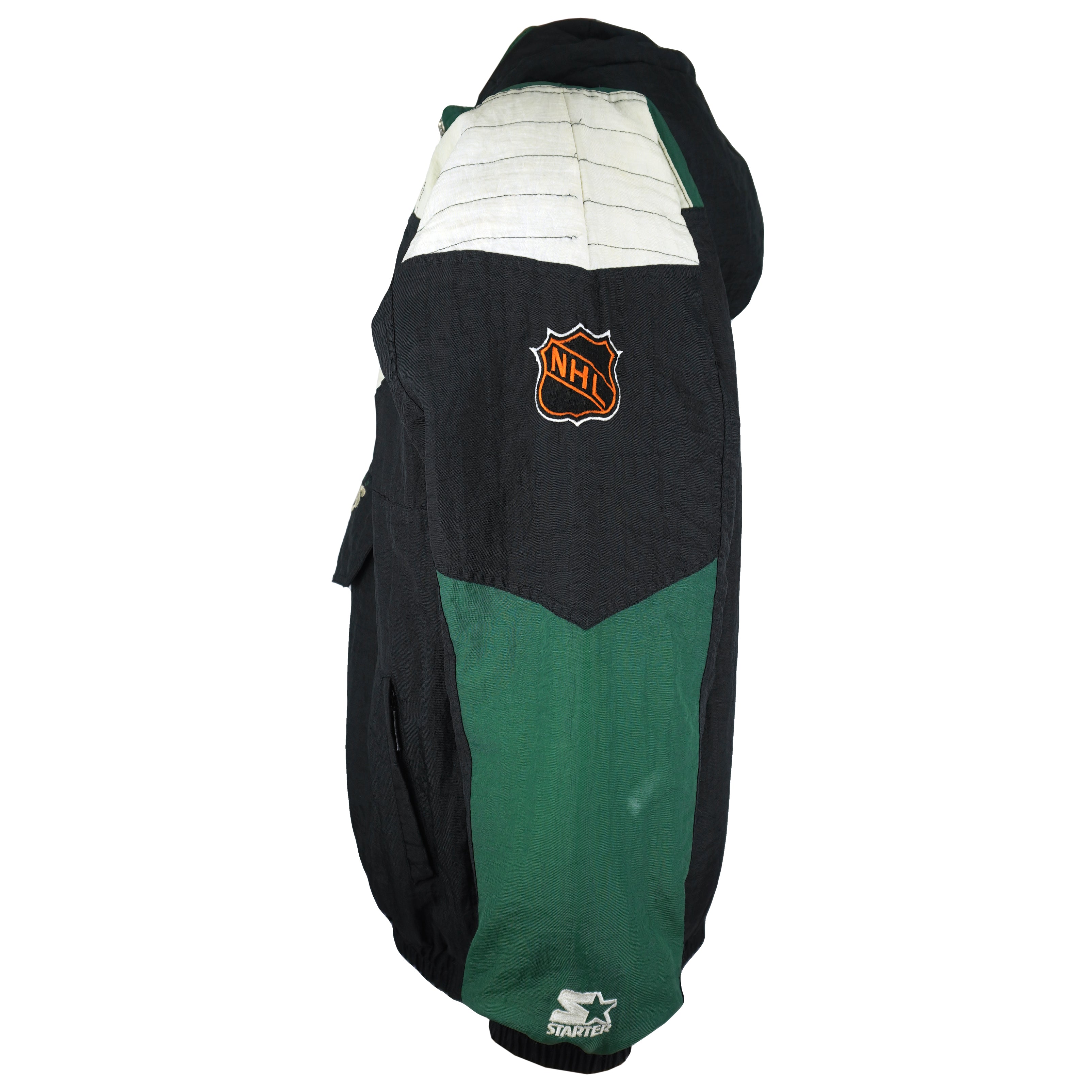 Vintage Starter (NHL) - Dallas Stars 1/4 Zip Puffer Jacket 1990s X