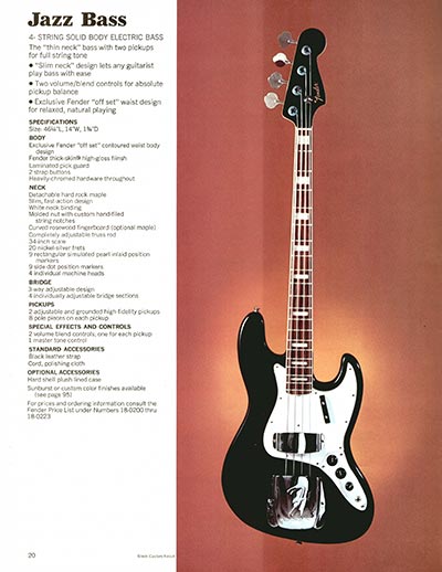 趣味 Vintage 1970 Fender Full Lineup Catalog Fender'70sGuitar Guide フェンダー'70sギターガイド - メルカリ