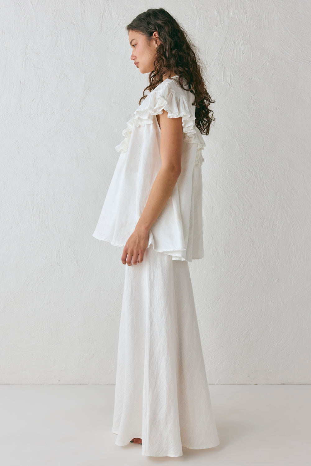 Viola Linen Tunic White – VRG GRL