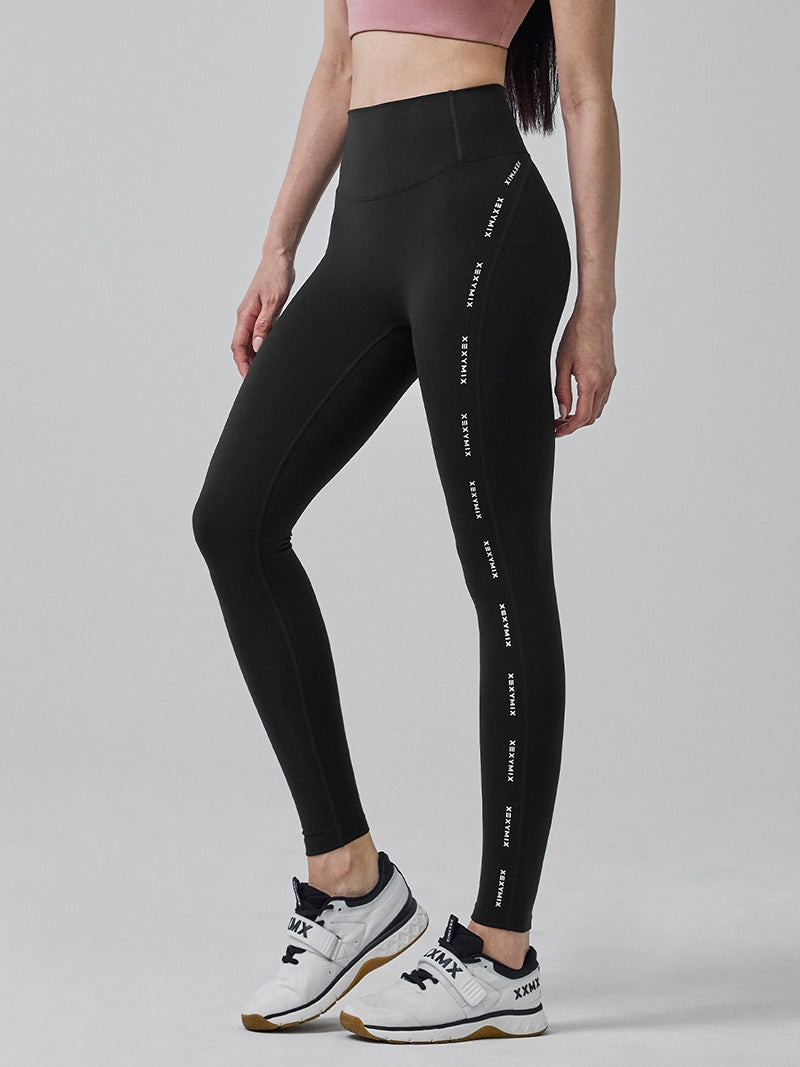 BLACK LABEL シグネチャー360N レタリングロゴライン レギンス