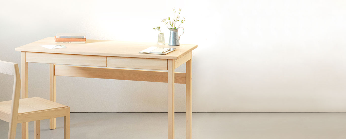4本脚デスク 115｜家具と学習机(デスク)の専門店キシル