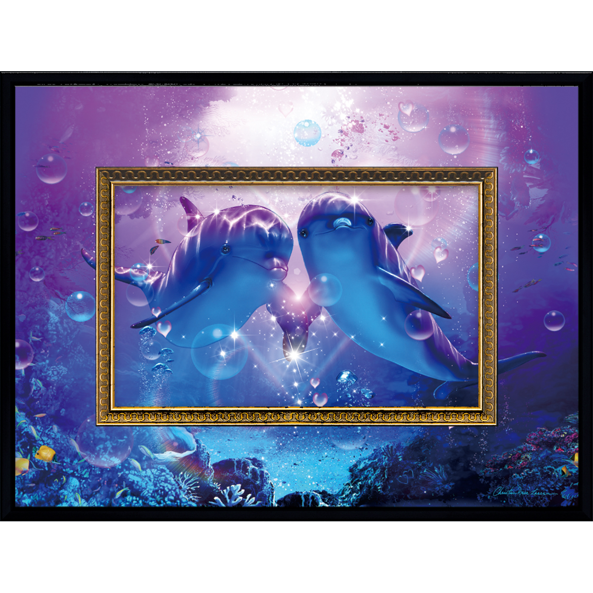 クリスチャン・リース・ラッセン ビッグアート「ドルフィン