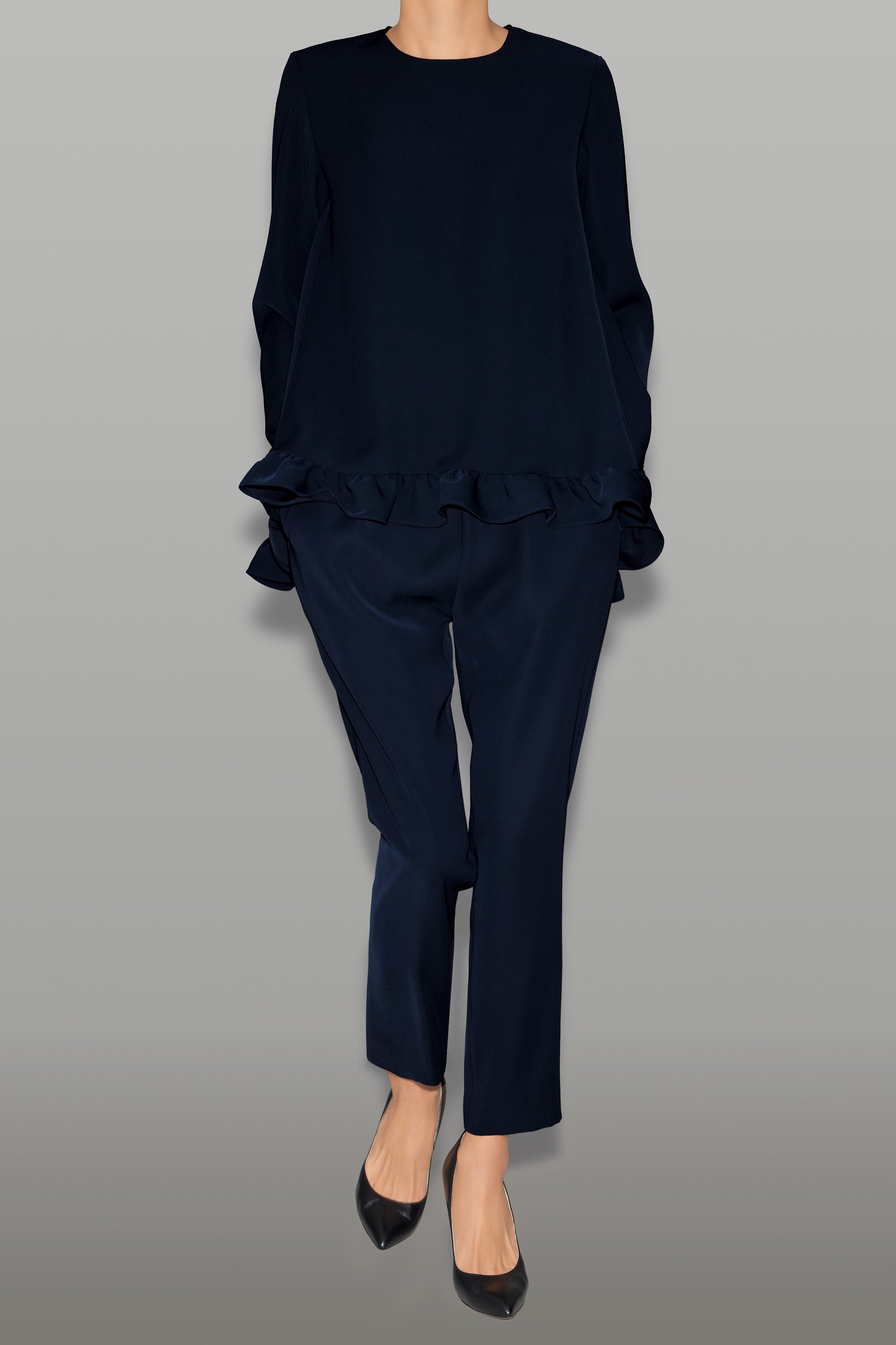 ロングスリーブフリルブラウス – YOKO CHAN