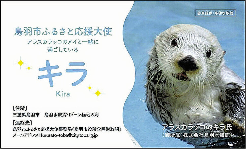 メイ」と「キラ」の名刺、ふるさと納税返礼品に同封…15万円寄付