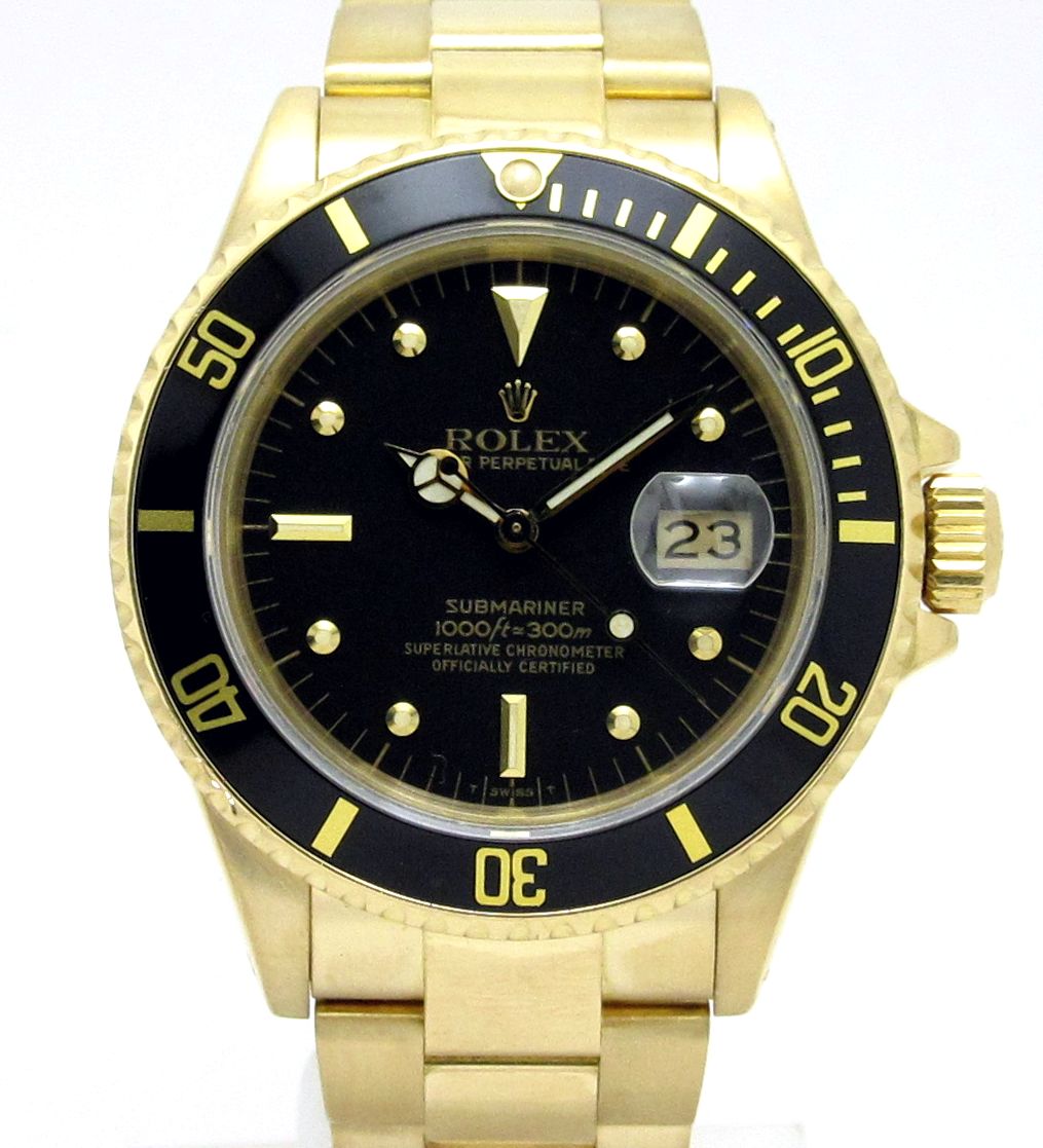 ロレックス ROLEX ”K18YG無垢 フジツボ サブマリーナーRef.16808” R333