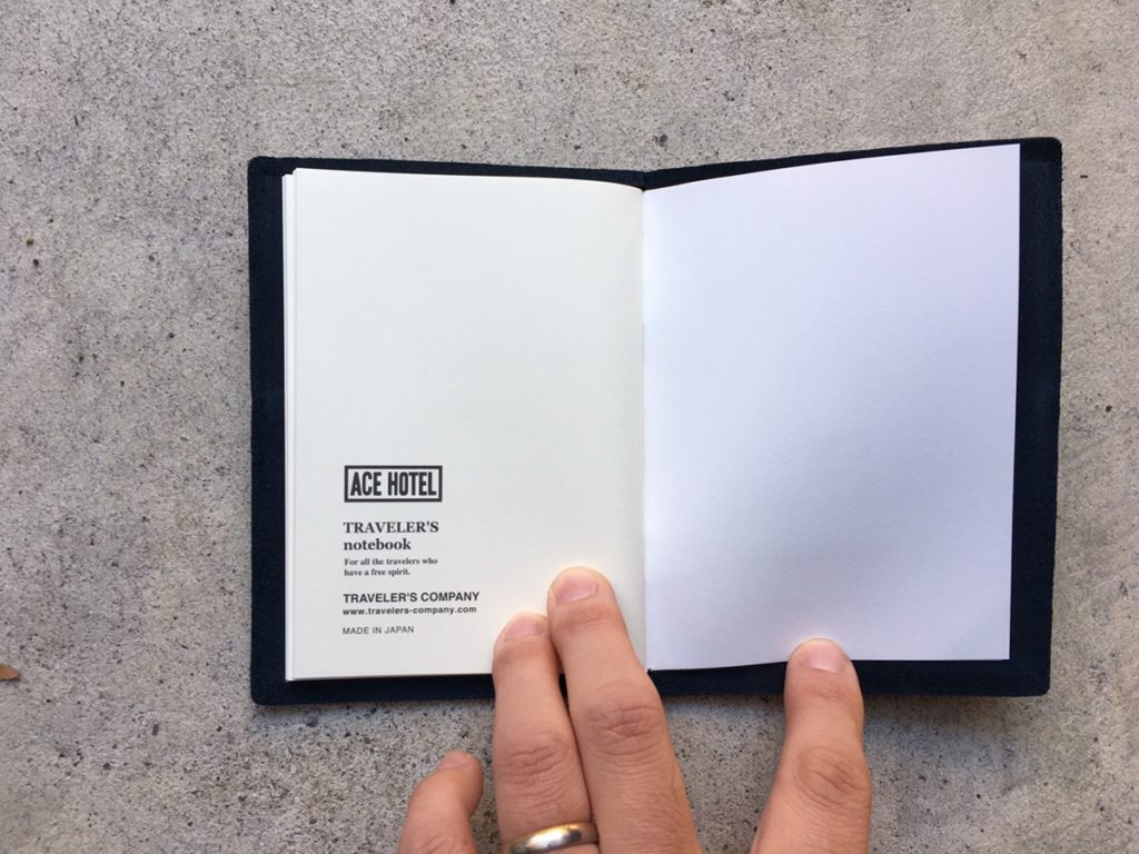 トラベラーズノートACE HOTELコラボのブルーエディションを紹介