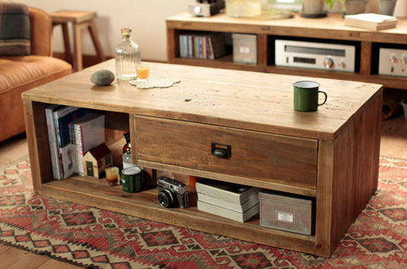 ノットアンティークス タイラーラウンドサイドテーブル 関家具 美品