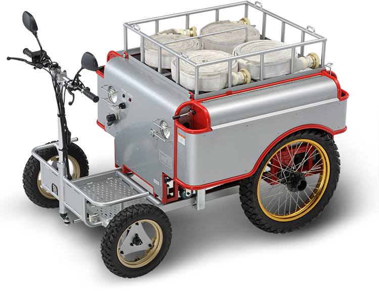 E052］消防用 電動式乗用ホースレイヤー｜消防・防災製品 ヤマハ