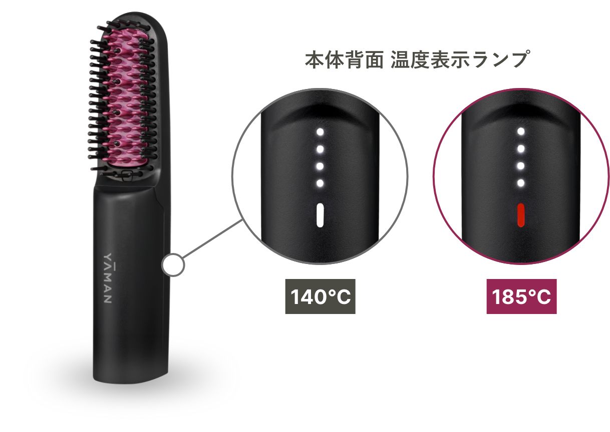 保水ヘアアイロンシリーズからコードレス×ブラシ型アイロン登場