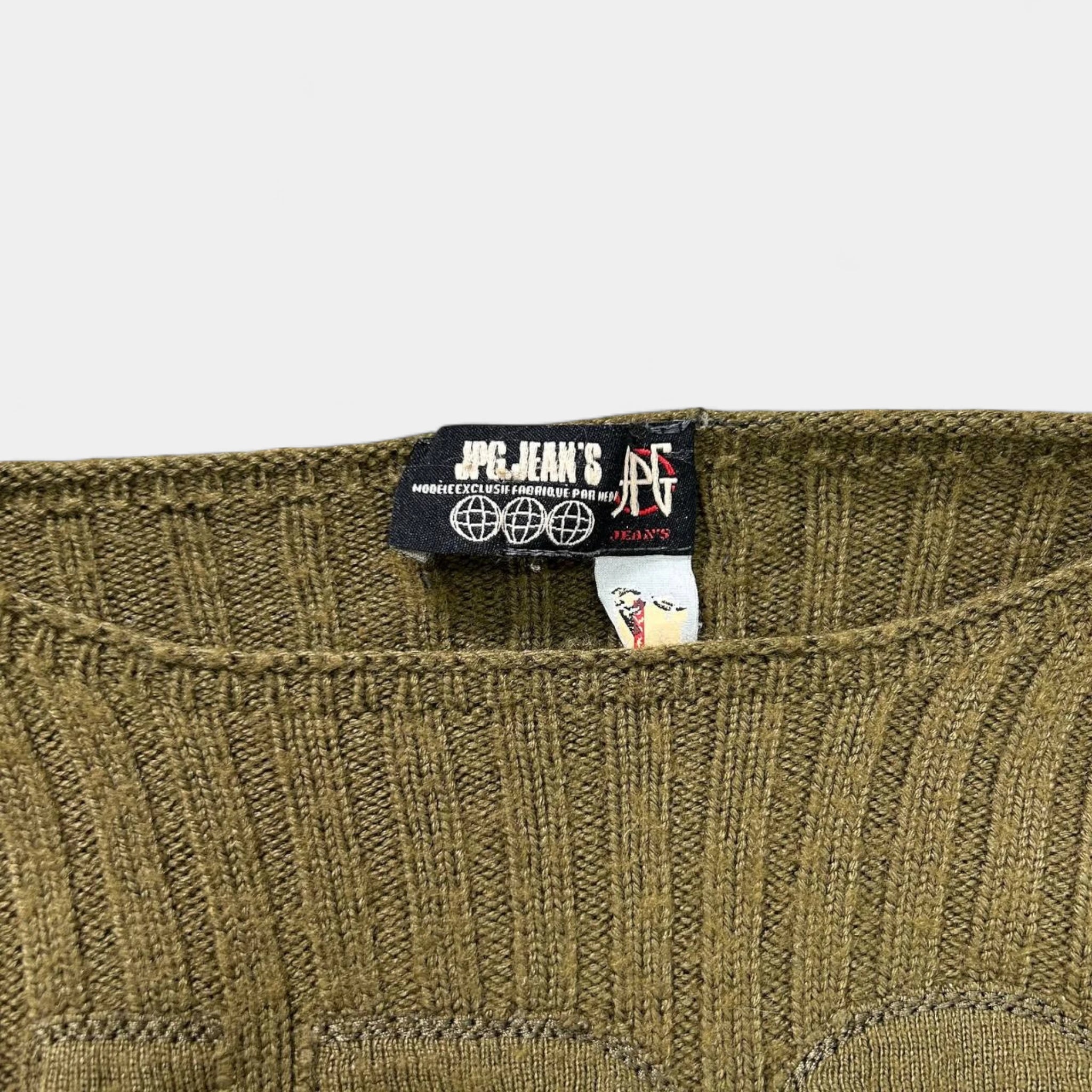 Jean Paul Gaultier 90s Green Khaki Knit Sweater – Yabang