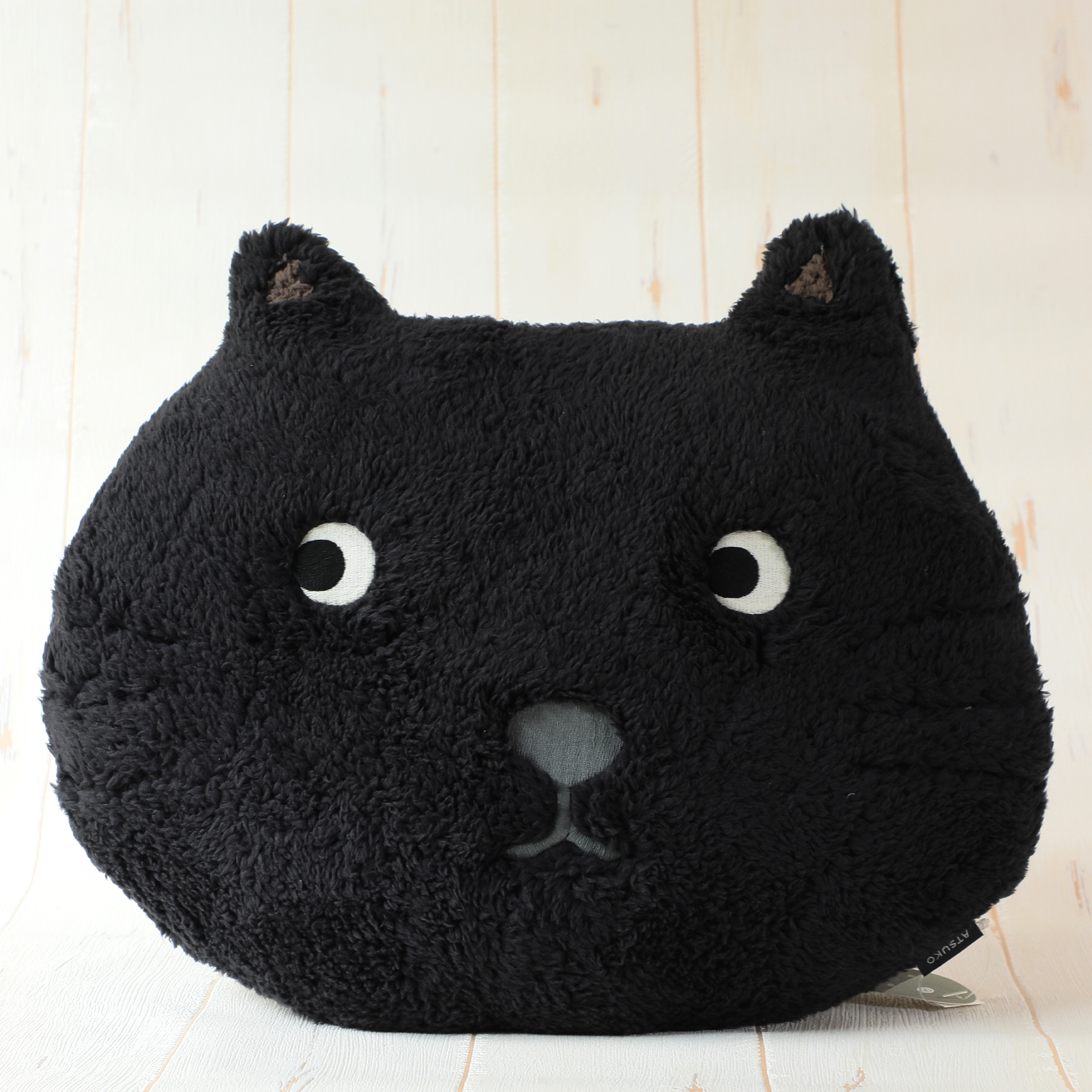 やぶらぶウォーカー / Atsuko Matano フェイスクッション 黒猫 La