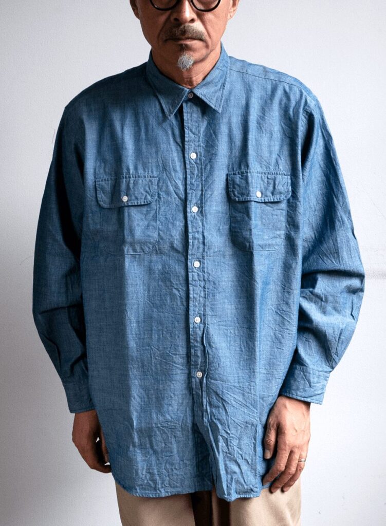 INDIVIDUALIZED SHIRTS NTO Chambray 2poc Work Shirt | 大阪心斎橋の