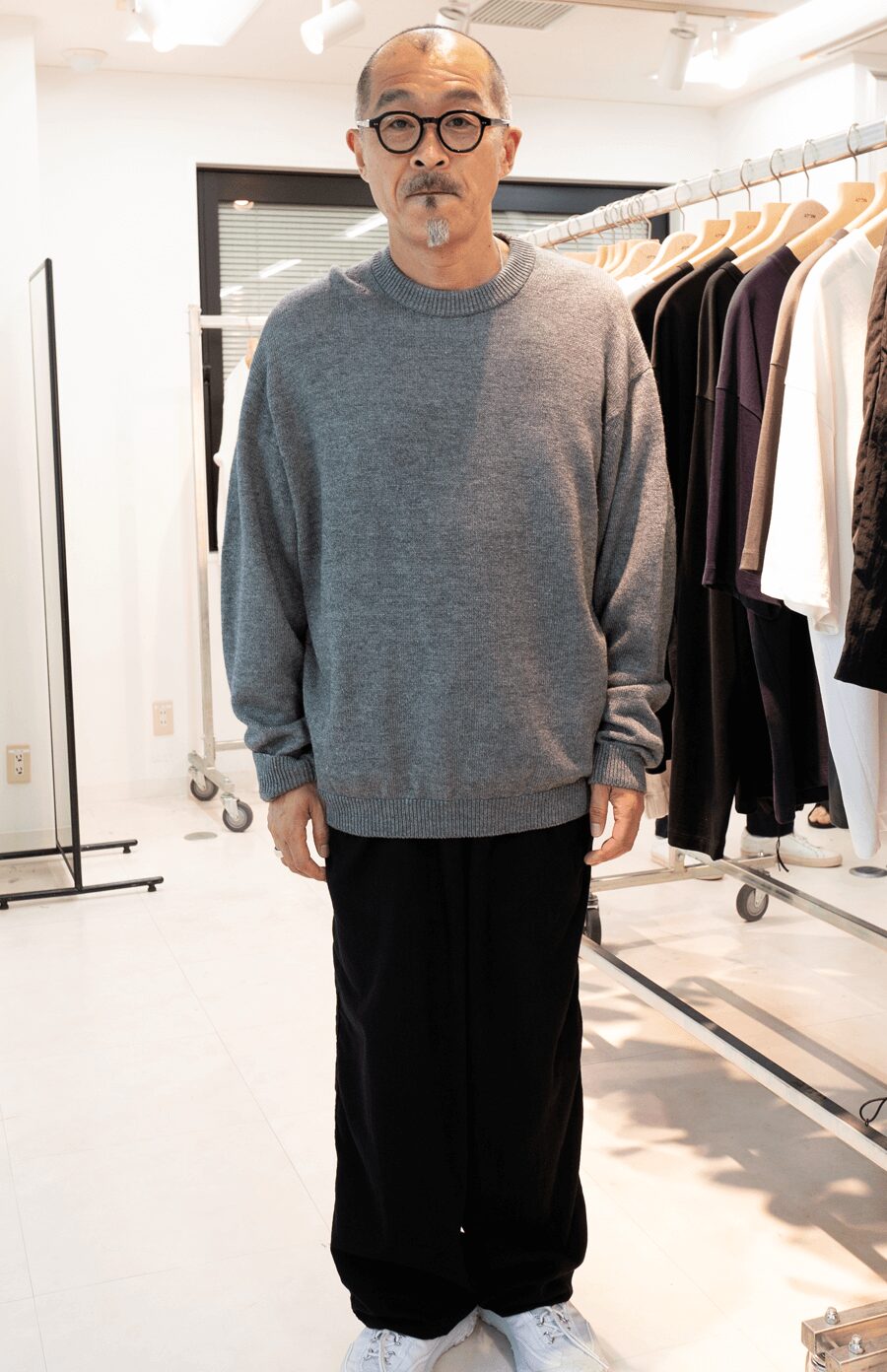 ATON☆LINEN JERSEY☆リネンスウェット☆ニット☆Tシャツ☆長袖 ATON