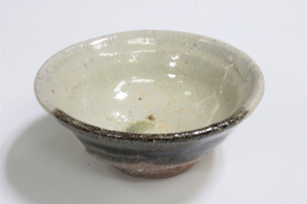 柳瀬美術店 / 西岡小十 「朝鮮唐津山盃-3」共箱[NISHIOKA Koju]Sake cup